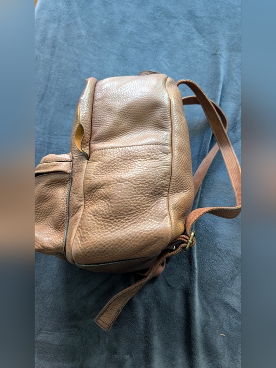 Madewell Lorimer Leather Backpack – Pecan Brown Pebbled Leather